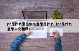What does pc mean? What does Chinese mean?(What does pc mean? Chinese translation)
